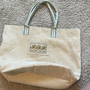 Bride to be - wedding canvas tote